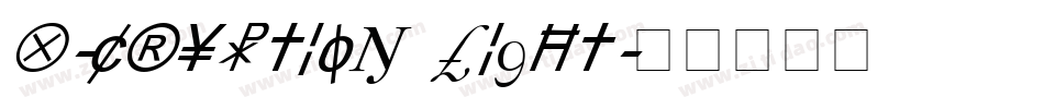 X-Cryption Light字体转换